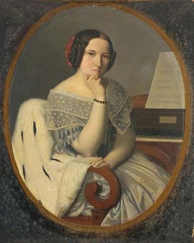 Henri-Pierre Picou Portrait of Cephise Picou, sister of the artist Norge oil painting art
